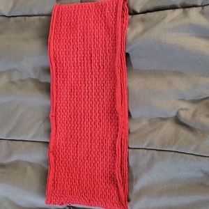 Red Seamless bandeau top